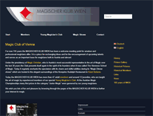 Tablet Screenshot of magischerklub.org